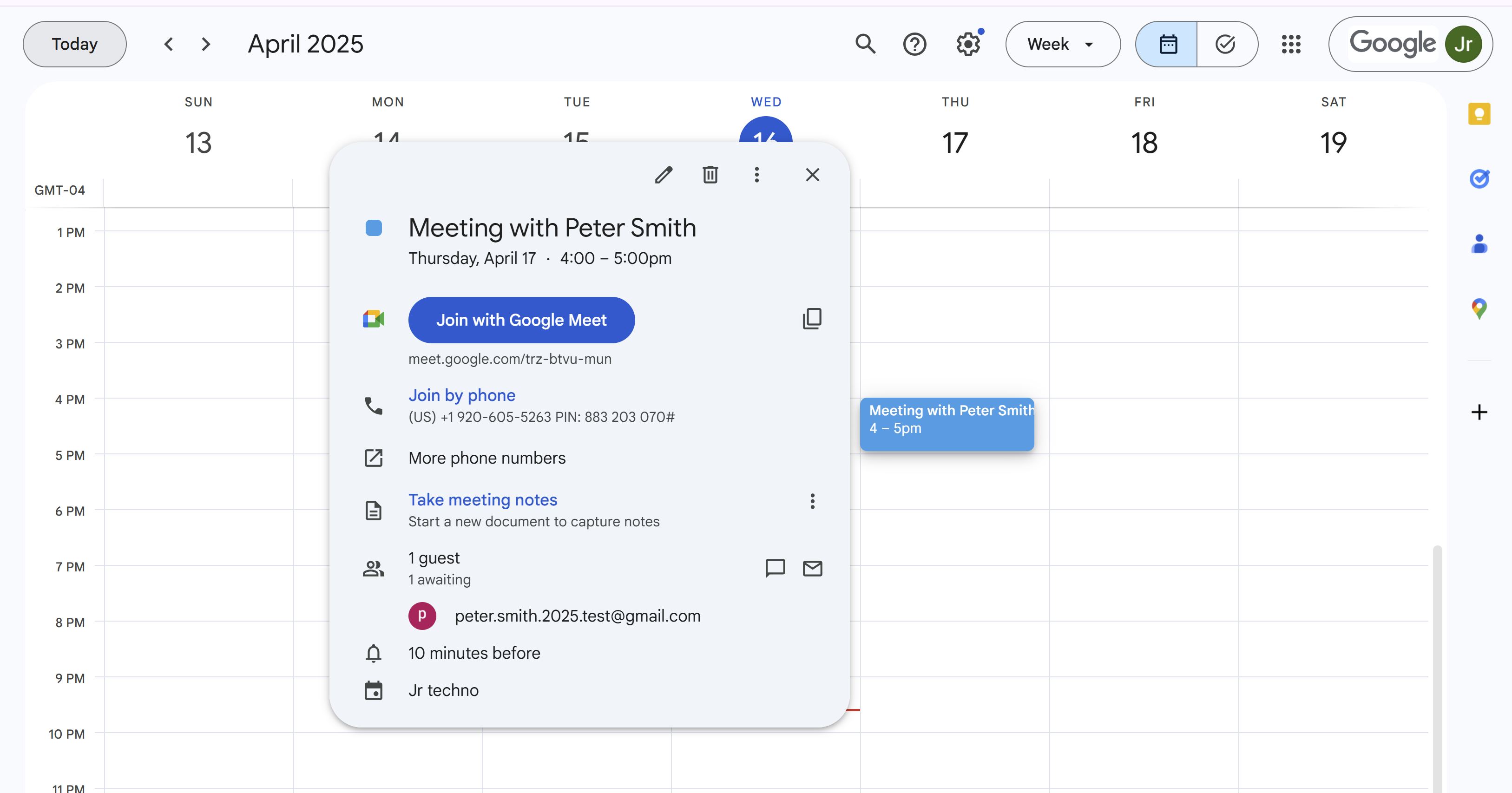 Scheduling Workflow - Step 5